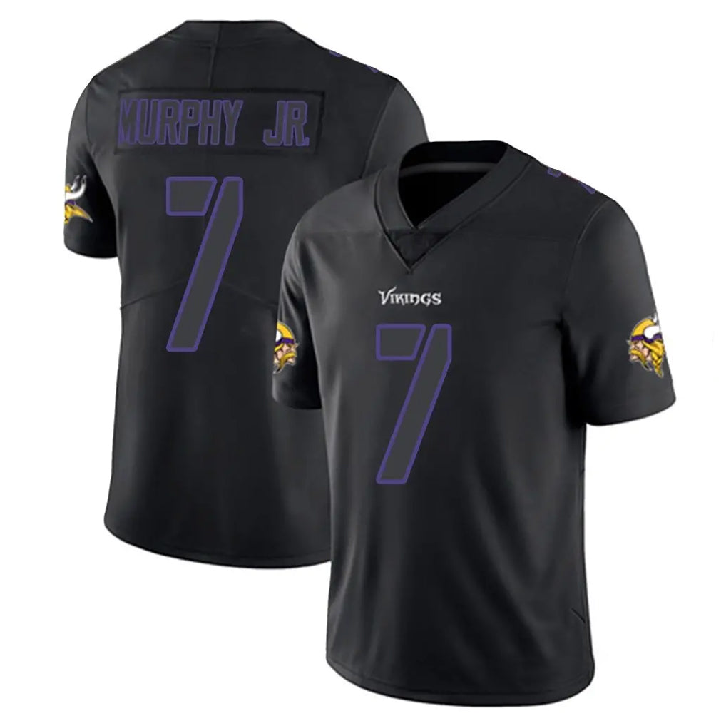 Choea MN.Vikings #7 Byron Murphy Jr. Player Black Impact LImited Home Game Stitched Jerseys