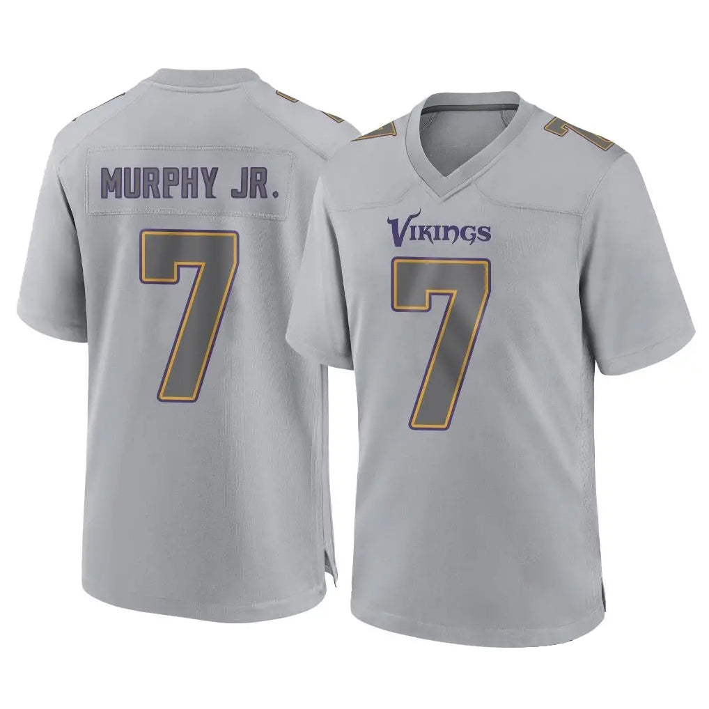 Choea MN.Vikings #7 Byron Murphy Jr. Player Gray Atmosphere Fashion Home Game Stitched Jerseys
