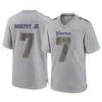 Choea MN.Vikings #7 Byron Murphy Jr. Player Gray Atmosphere Fashion Home Game Stitched Jerseys