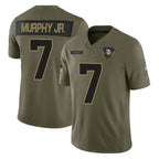 Choea MN.Vikings #7 Byron Murphy Jr. Player Olive 2025 Salute To Service Limited Game Stitched Jerseys