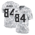 Choea MN.Vikings #84 Josh OliverPlayer Arctic Camo Salute To Service Limited Game Stitched Jerseys