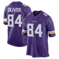 Choea MN.Vikings #84 Josh Oliver Player Purple Home Game Stitched Jerseys