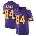 Choea MN.Vikings #84 Josh Oliver Player Purple Limited Color Rush Home Game Stitched Jerseys
