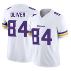 Choea MN.Vikings #84 Josh Oliver Player White Limited Vapor F.U.S.E. Home Game Stitched Jerseys