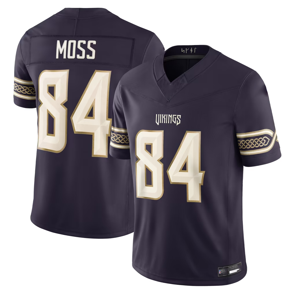 Choea MN.Vikings #84 Randy Moss Purple 2026 Rivalries Collection Limited Stitched Jerseys