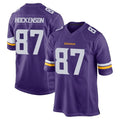 Choea MN.Vikings #87 T.J. Hockenson Player Purple Home Game Stitched Jerseys