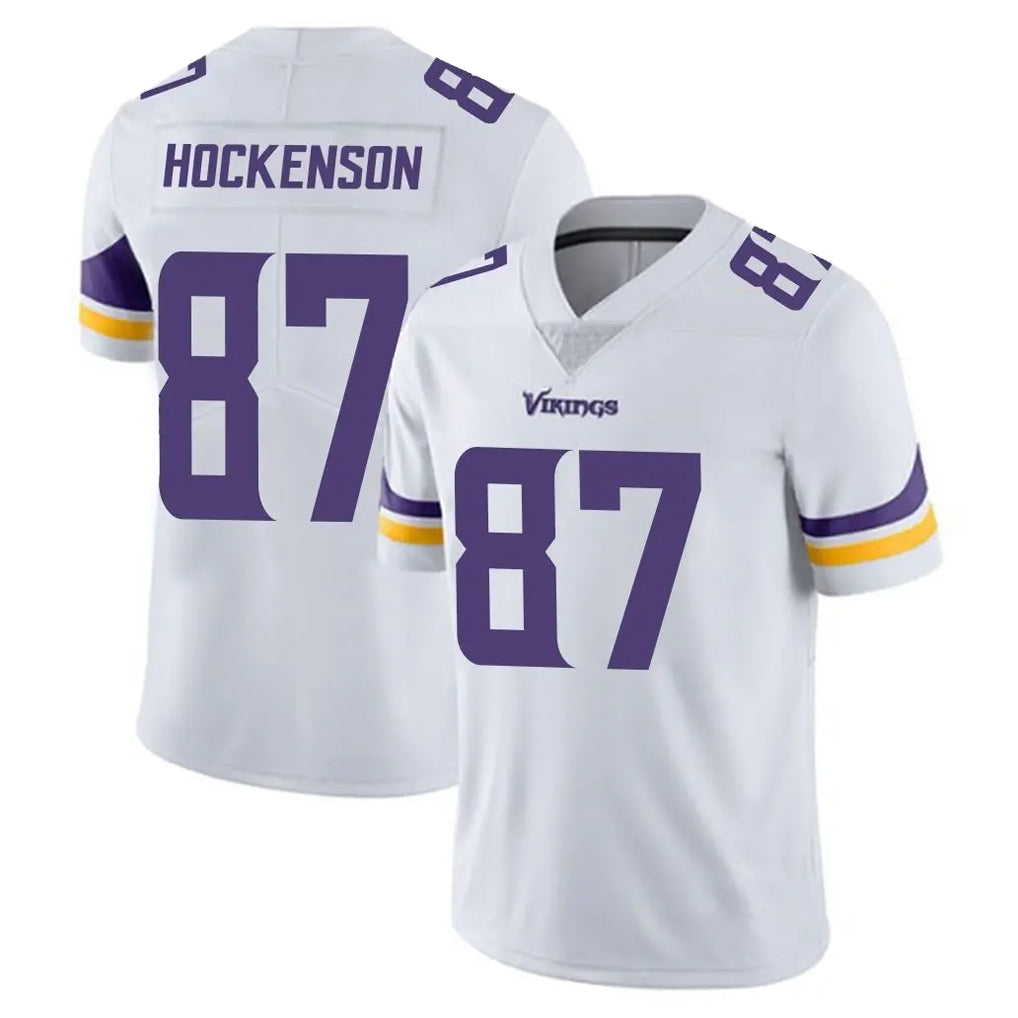 Choea MN.Vikings #87 T.J. Hockenson Player White Limited Vapor Untouchable Home Game Stitched Jerseys