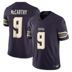 Choea MN.Vikings #9 J.J. McCarthy Purple 2026 Rivalries Collection Limited Stitched Jerseys
