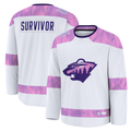 Choea M.Wild White Hockey Fights Cancer Survivor Practice Jerseys