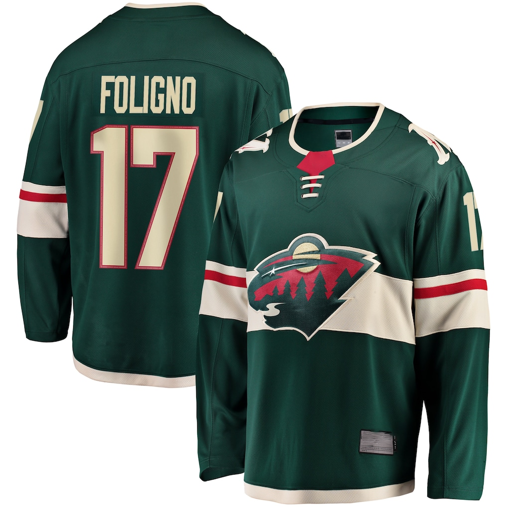 Choea M.Wild #17 Marcus Foligno Green Breakaway Jerseys