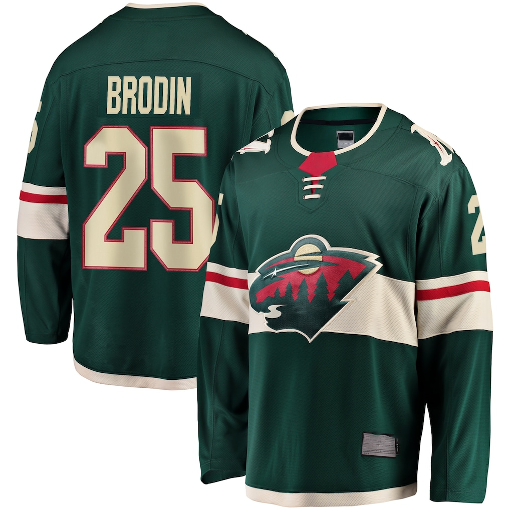 Choea M.Wild #25 Jonas Brodin Green Breakaway Jerseys