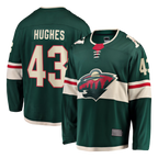 Choea M.Wild #43 Quinn Hughes Green Home Breakaway Jerseys