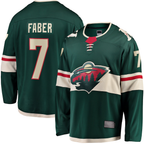 Choea M.Wild #7 Brock Faber Green Home Breakaway Player Jerseys