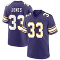 Choea MN.Vikings #33 Aaron Jones Player Purple Classic Game Stitched Jerseys