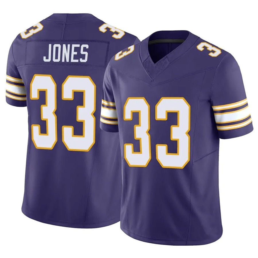 Choea MN.Vikings #33 Aaron Jones Player Purple Classic Vapor F.U.S.E. Limited Stitched Jerseys