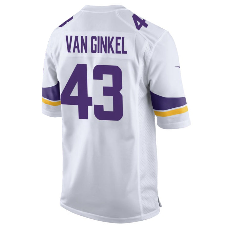 Choea MN.Vikings #43 Andrew Van Ginkel Player Purple Home Game Stitched Jerseys