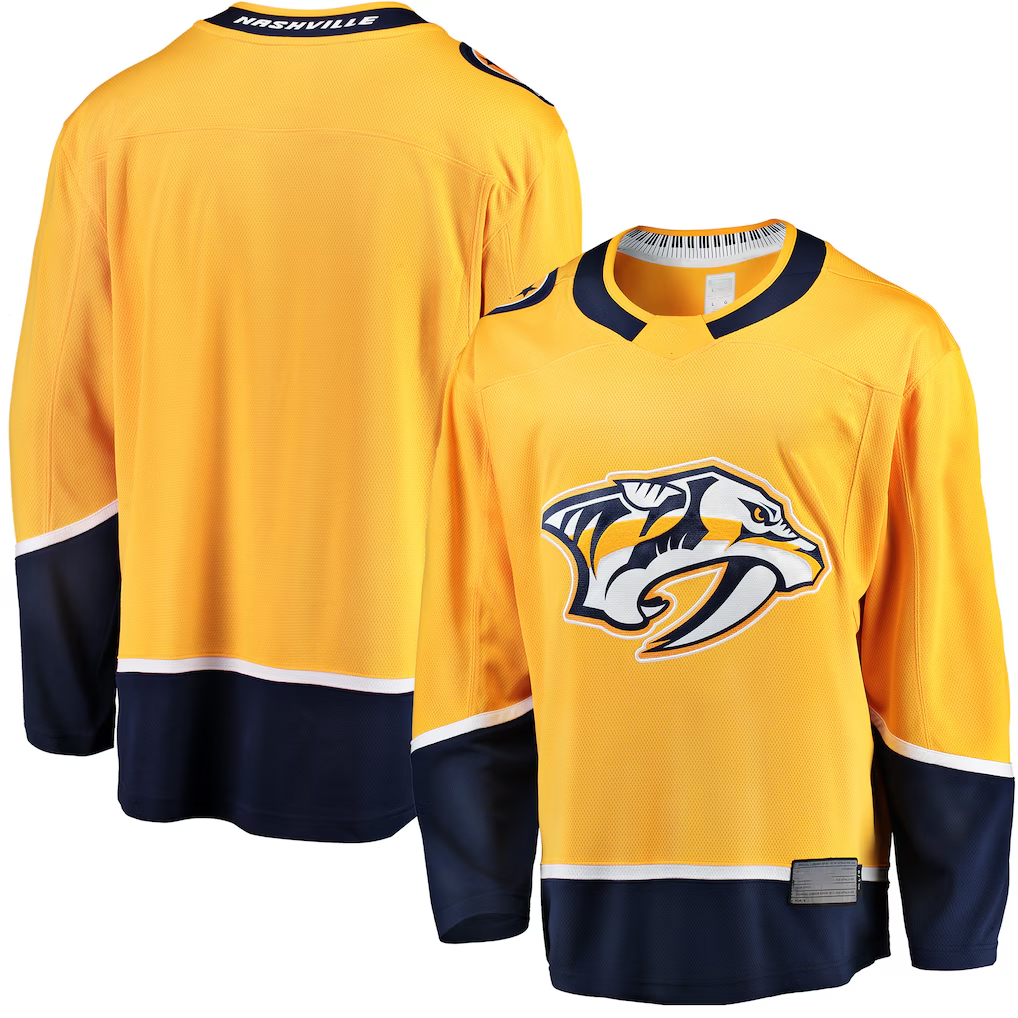 Choea N.Predators Gold Breakaway Home Jerseys