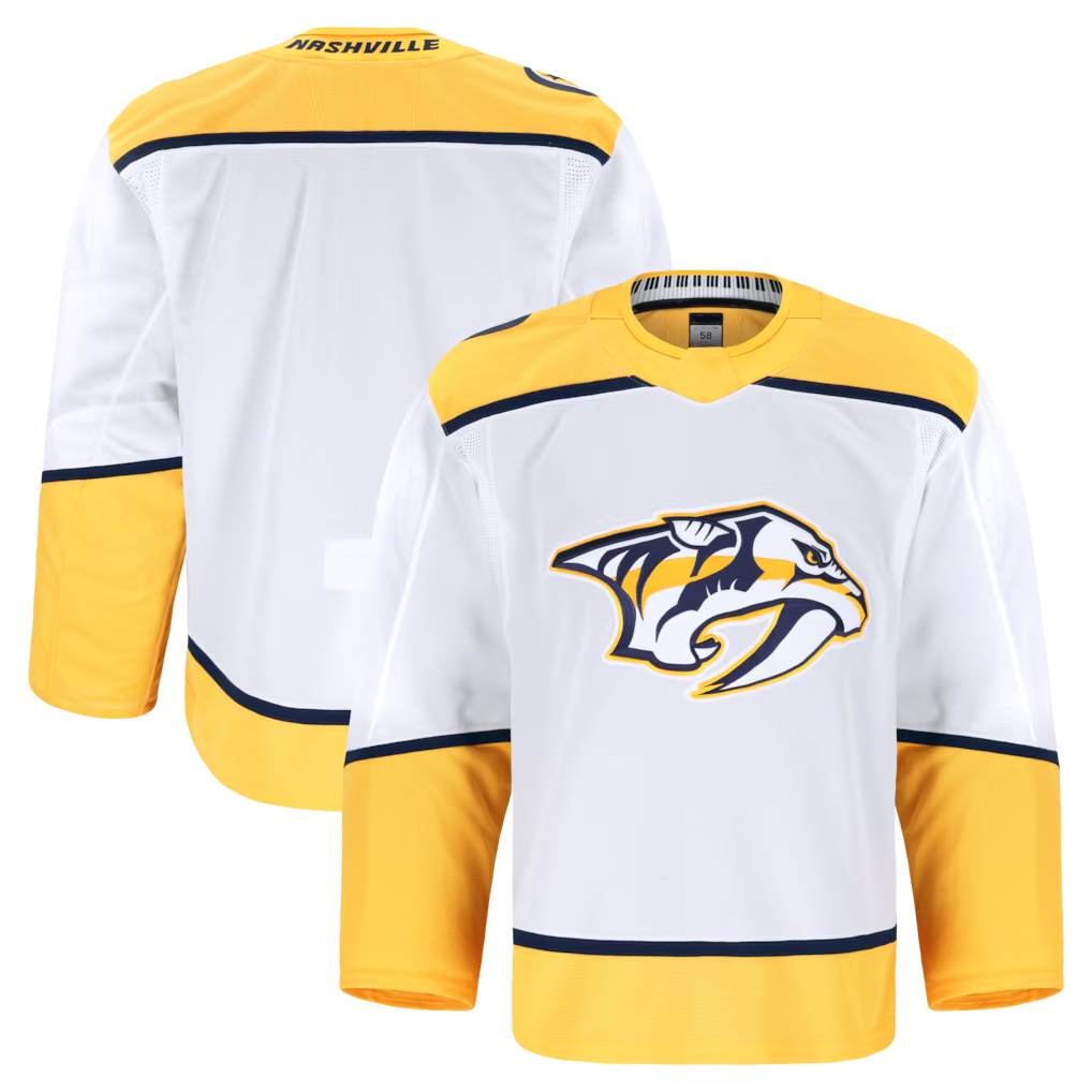 Choea N.Predators White Away Authentic Pro Jerseys