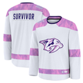Choea N.Predators White Hockey Fights Cancer Survivor Practice Jerseys