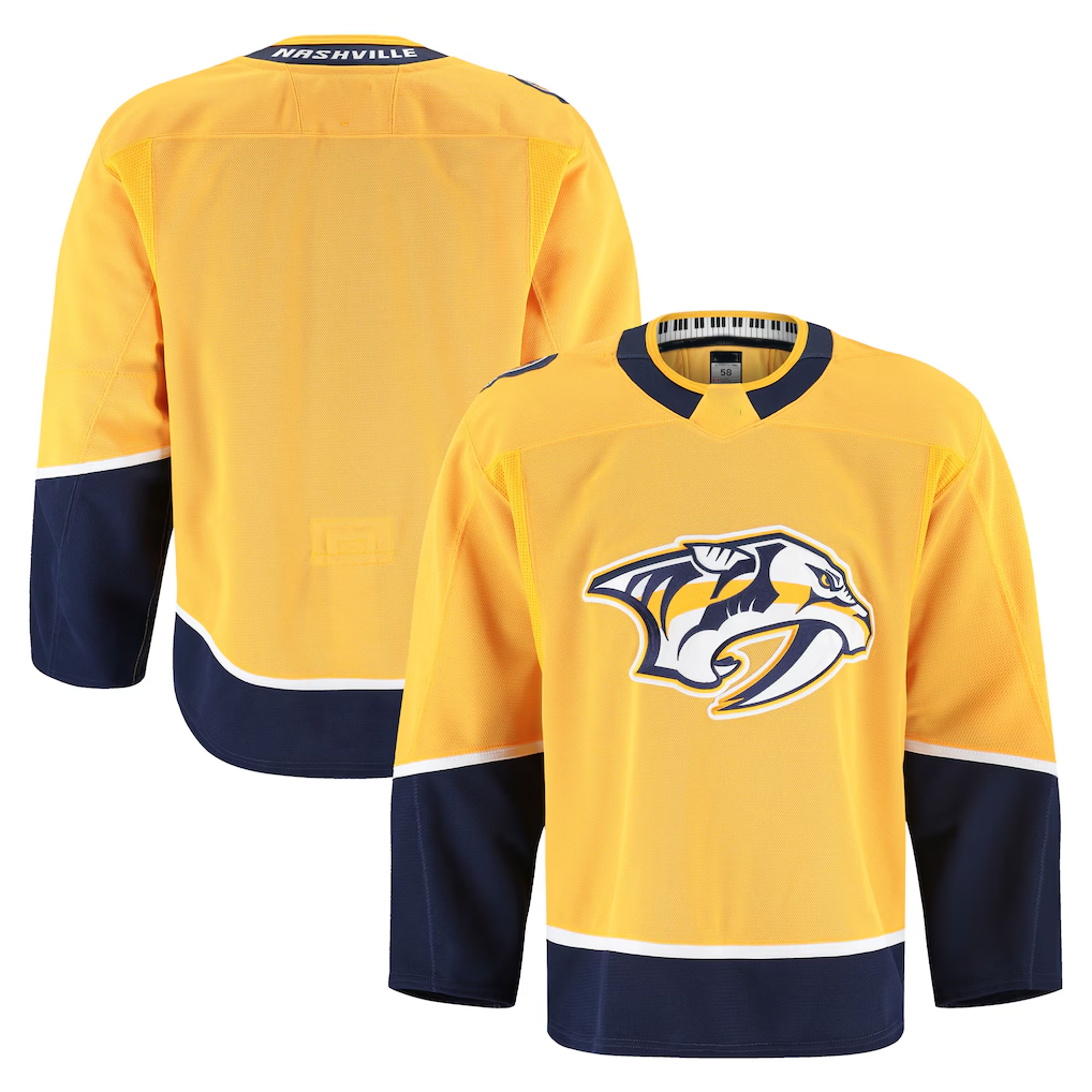 Choea N.Predators Yellow Home Authentic Pro Jerseys