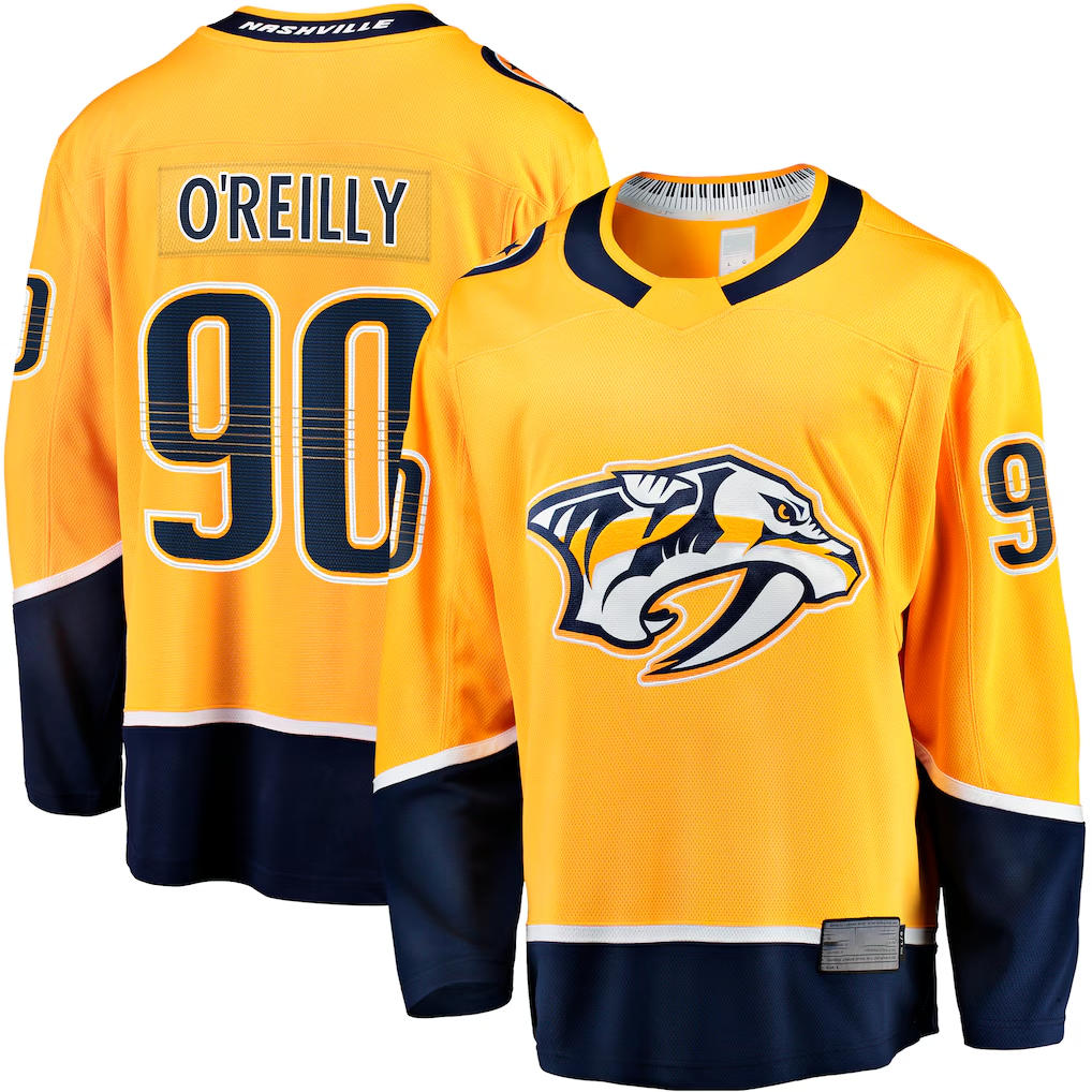 Choea N.Predators #90 Ryan O'Reilly Gold Breakaway Jerseys
