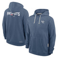 Choea NE.Patriots Blue Rivalries Collection Hoodies Limited Game Blank Player Stitched Jerseys