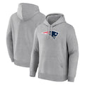 Choea NE.Patriots Gray LOGO Pullover Hoodies Home Game Blank Player Stitched Jerseys