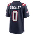 Choea NE.Patriots #0 Christian Gonzalez Navy Team Game Stitched Jerseys