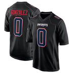 Choea NE.Patriots #0 Christian Gonzalez Player Carbon Fashion Limited Home Game Stitched Jerseys