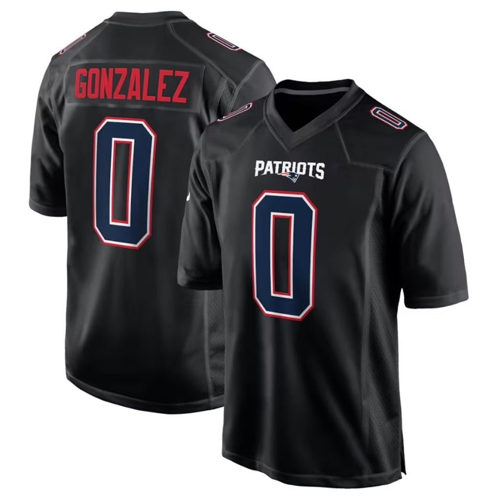 Choea NE.Patriots #0 Christian Gonzalez Player Carbon Fashion Limited Home Game Stitched Jerseys