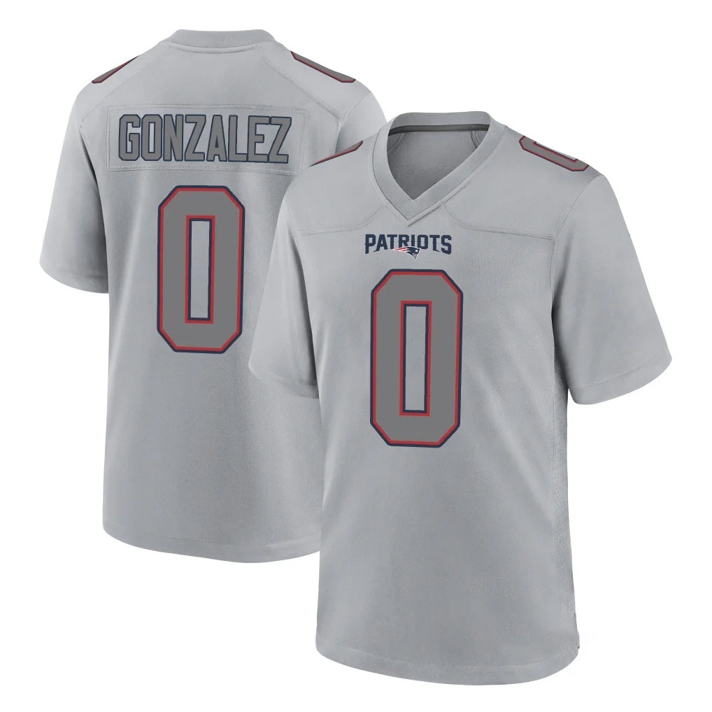 Choea NE.Patriots #0 Christian Gonzalez Player Gray Fashion Limited Home Game Stitched Jerseys