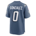 Choea NE.Patriots #0 Christian Gonzalez Player Storm Blue Rivalries Collection Game Stitched Jersey