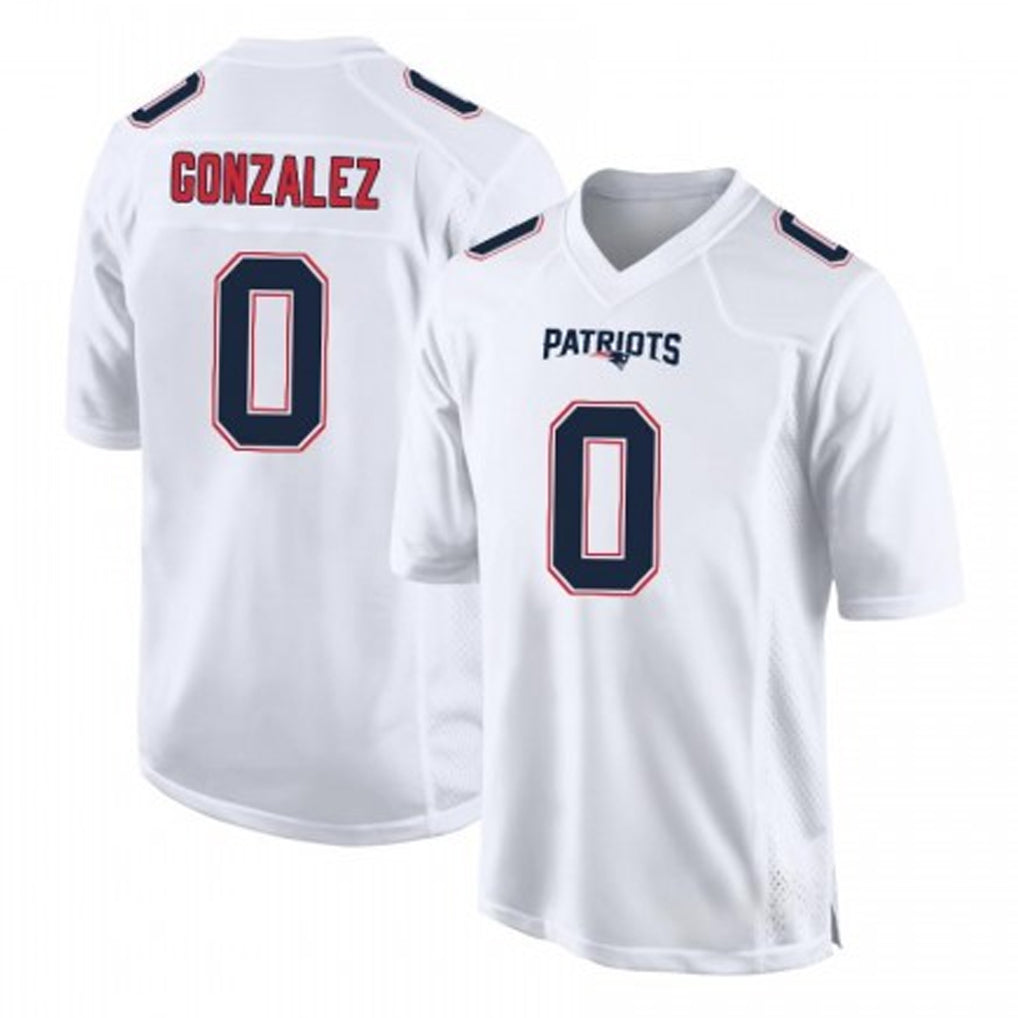 Choea NE.Patriots #0 Christian Gonzalez Player White Fashion Limited Home Game Stitched Jerseys