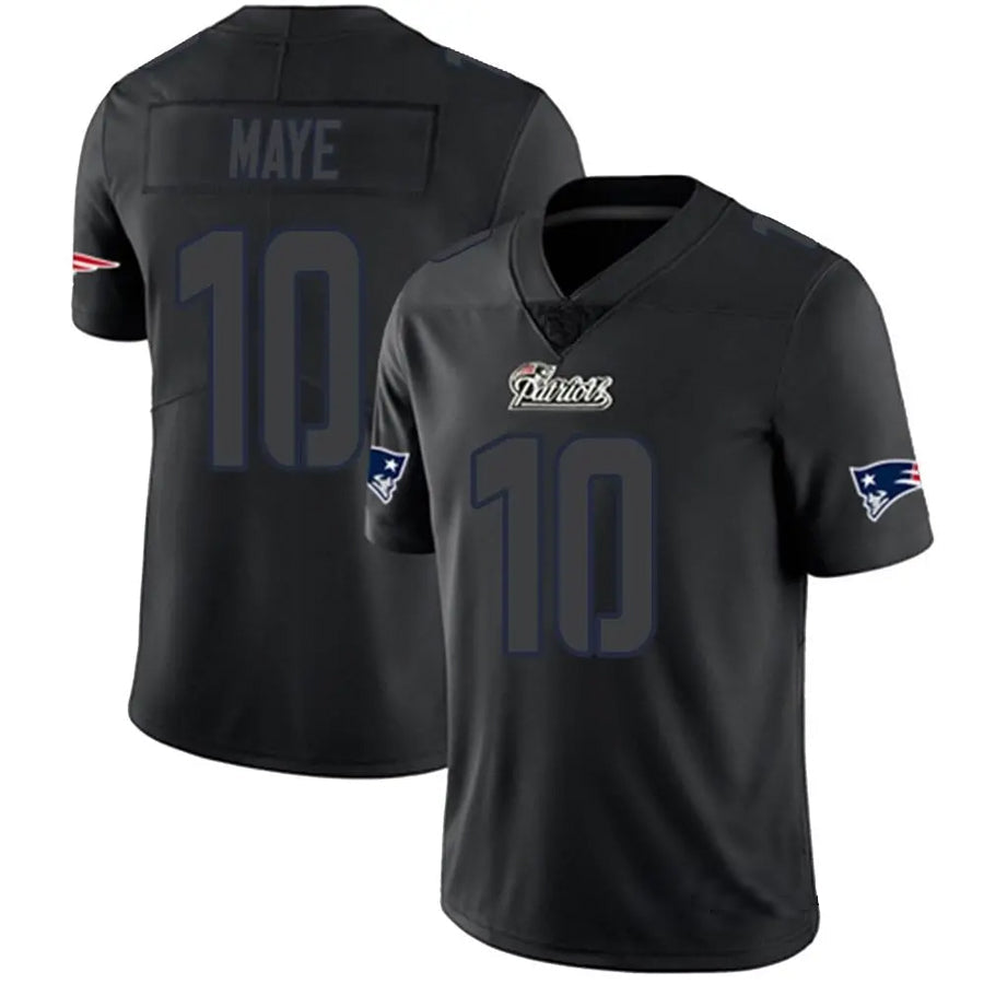 Choea NE.Patriots #10 Drake Maye Player Limited Black Impact Stitched Jerseys