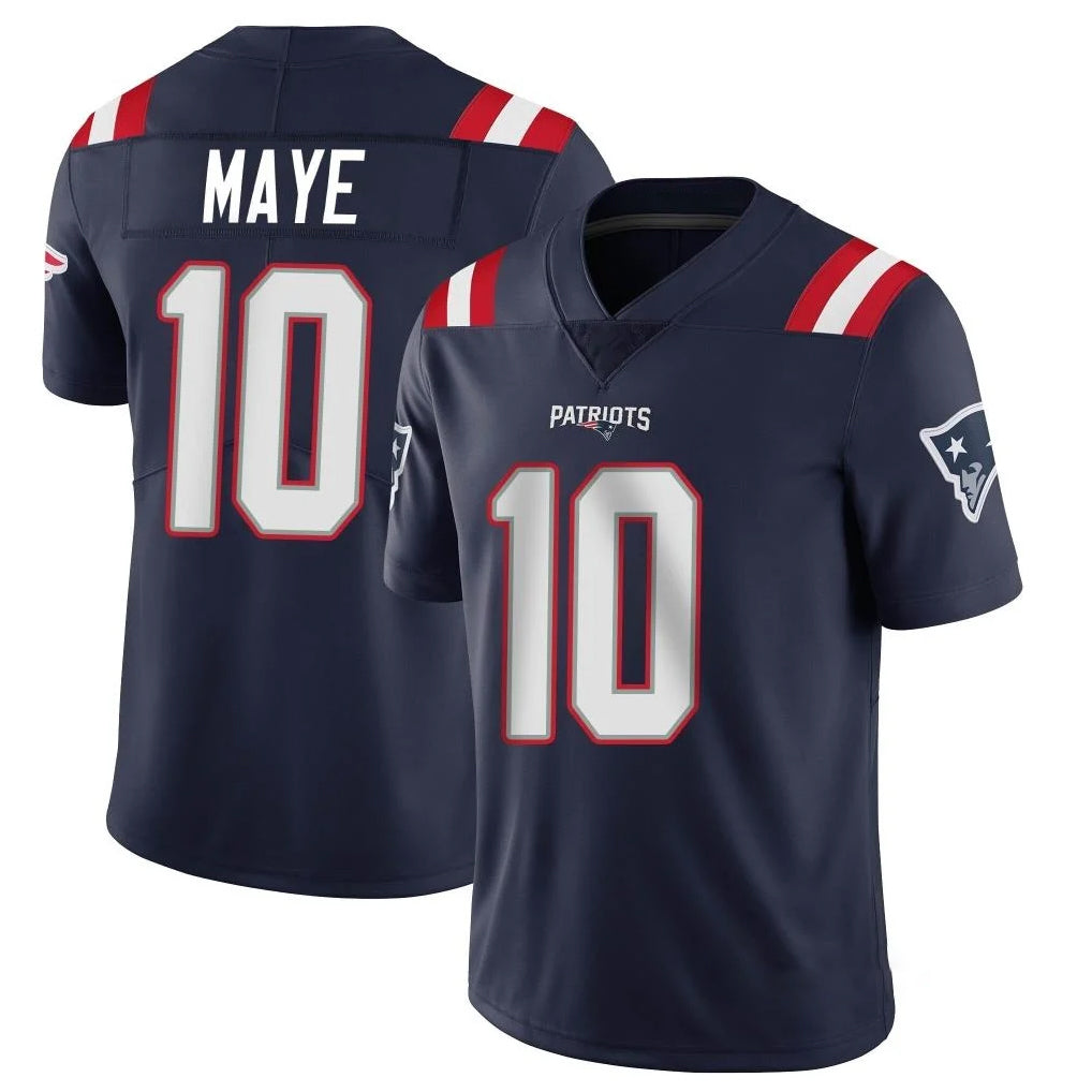 Choea NE.Patriots #10 Drake Maye Player Navy Vapor Untouchable Home Game Stitched Jerseys