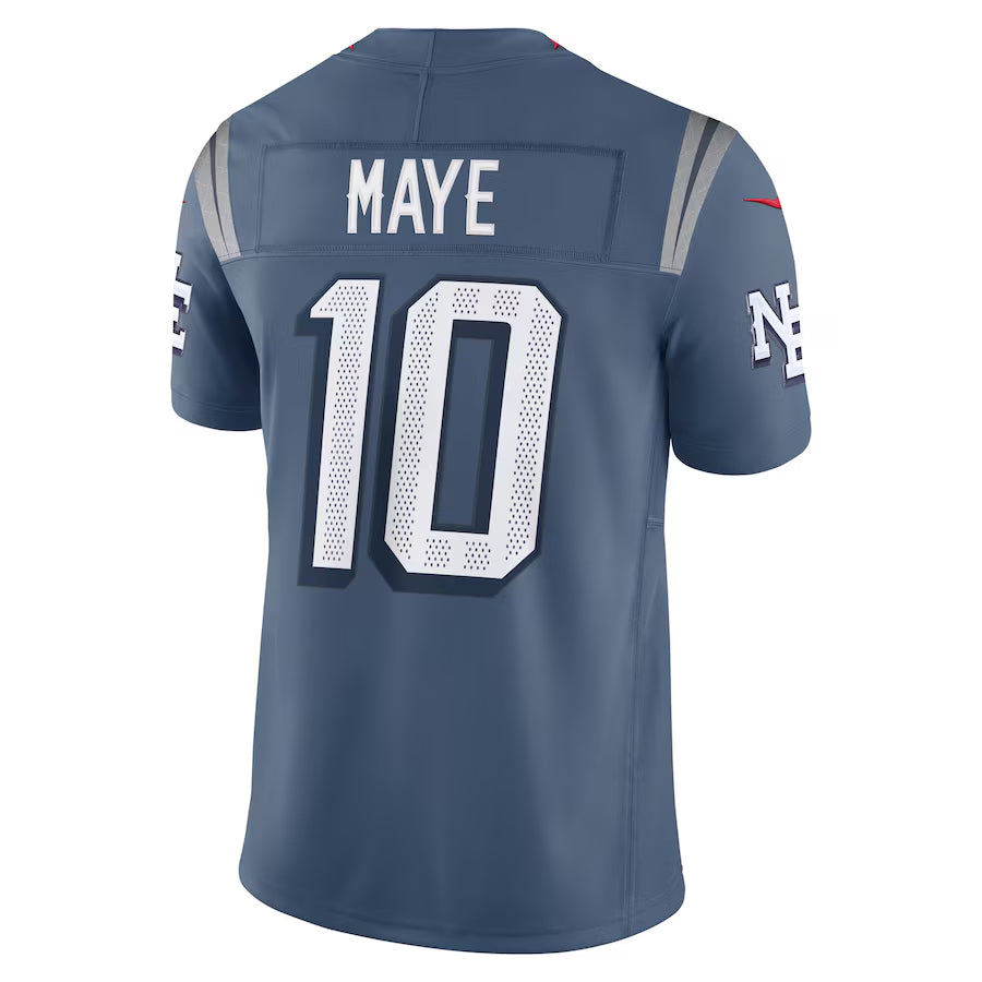 Choea NE.Patriots #10 Drake Maye Player Storm Blue Rivalries Collection Limited Stitched Jerseys