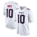 Choea NE.Patriots #10 Drake Maye Player White Fashion Limited Home Game Stitched Jerseys