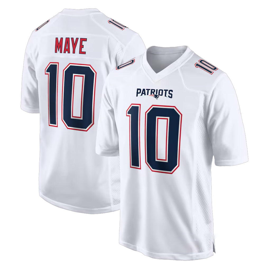Choea NE.Patriots #10 Drake Maye Player White Fashion Limited Home Game Stitched Jerseys