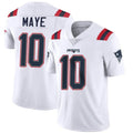 Choea NE.Patriots #10 Drake Maye Player White Vapor Limited Stitched Jerseys