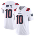 Choea NE.Patriots #10 Drake Maye Player White Vapor Untouchable Home Game Stitched Jerseys