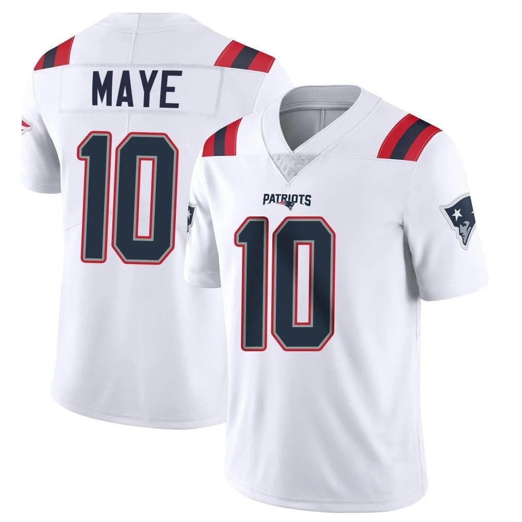 Choea NE.Patriots #10 Drake Maye Player White Vapor Untouchable Home Game Stitched Jerseys