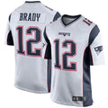 Choea NE.Patriots #12 Tom Brady Player White Home Game Stitched Jerseys