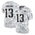 Choea NE.Patriots #13 Mack Hollins Player Arctic Camo Salute To Service Limited Game Stitched Jerseys