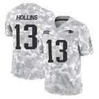 Choea NE.Patriots #13 Mack Hollins Player Arctic Camo Salute To Service Limited Game Stitched Jerseys
