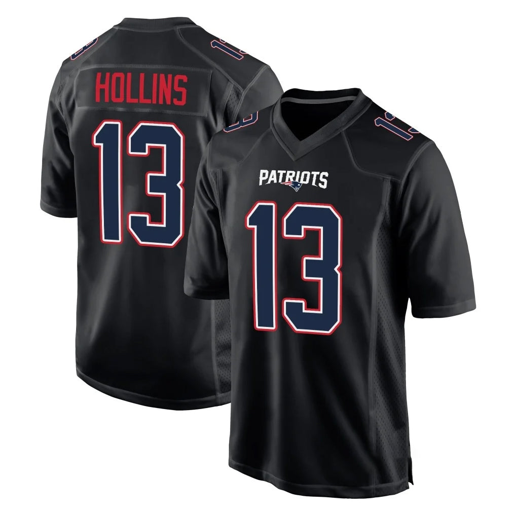Choea NE.Patriots #13 Mack Hollins Player Carbon Fashion Limited Home Game Stitched Jerseys