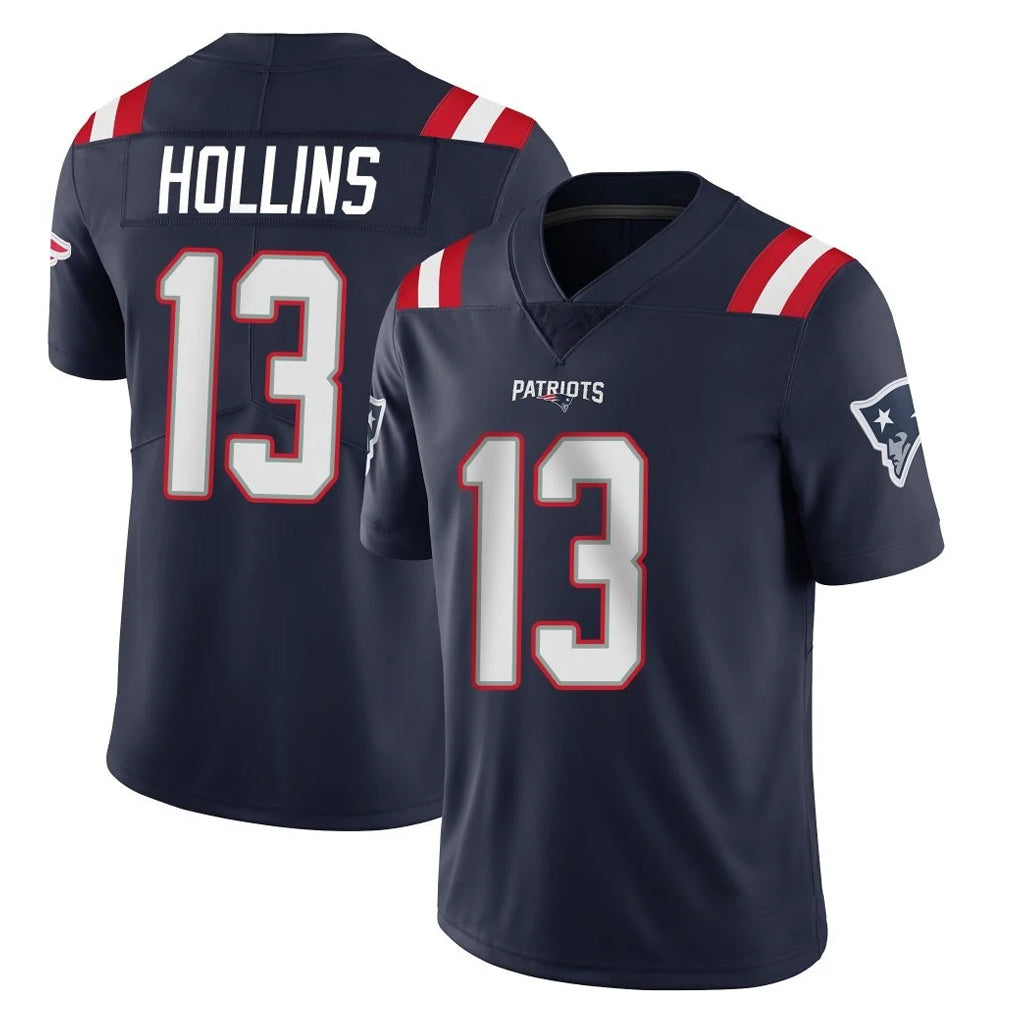 Choea NE.Patriots #13 Mack Hollins Player Navy Vapor Untouchable Home Game Stitched Jerseys