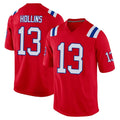 Choea NE.Patriots #13 Mack Hollins Player Red Home Game Stitched Jerseys