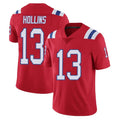 Choea NE.Patriots #13 Mack Hollins Player Red Limited Vapor F.U.S.E. Home Game Stitched Jerseys