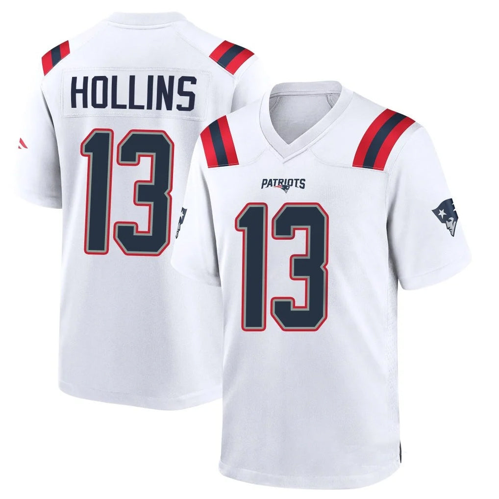 Choea NE.Patriots #13 Mack Hollins Player White Home Game Stitched Jerseys
