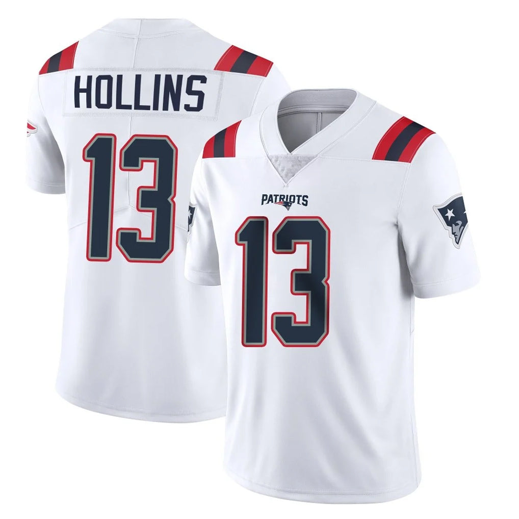 Choea NE.Patriots #13 Mack Hollins Player White Vapor Untouchable Home Game Stitched Jerseys